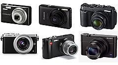 Alcune fotocamere comaptte.