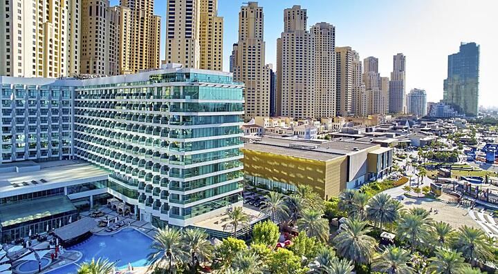 L'hotel Hilton Dubai Jumeirah Beach.