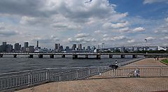 Il parco Shiokaze ad Odaiba.