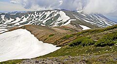 Le montagne intorno ad Asahidake Onsen.
