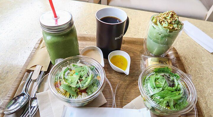 Pranzo vegano al Brooks Cafe.