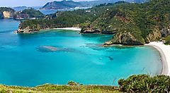 Spiaggia incontaminata alle Isole Ogasawara.