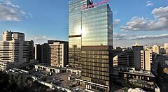 Crowne Plaza Moscow World Trade Centre a Mosca al tramonto.