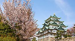 Il castello di Nagoya in primavera.