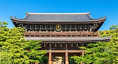 Portale Sanmon al tempio Chion-in a Kyoto.