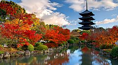 La pagoda al tempio Toji a Kyoto.