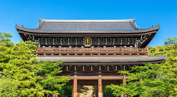 Portale Sanmon al tempio Chion-in a Kyoto.