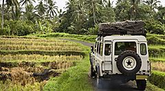 Fuoristrada tra le foreste di Bali.