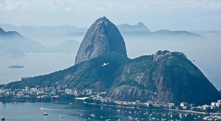 Vista del Pan di Zucchero a Rio de Janeiro, Brasile.