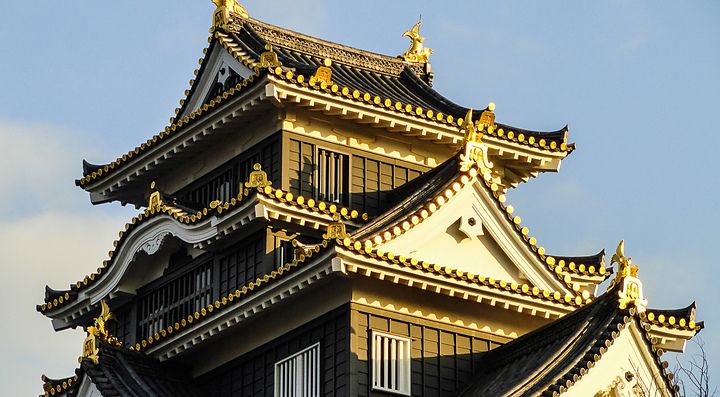 Il castello di Okayama.
