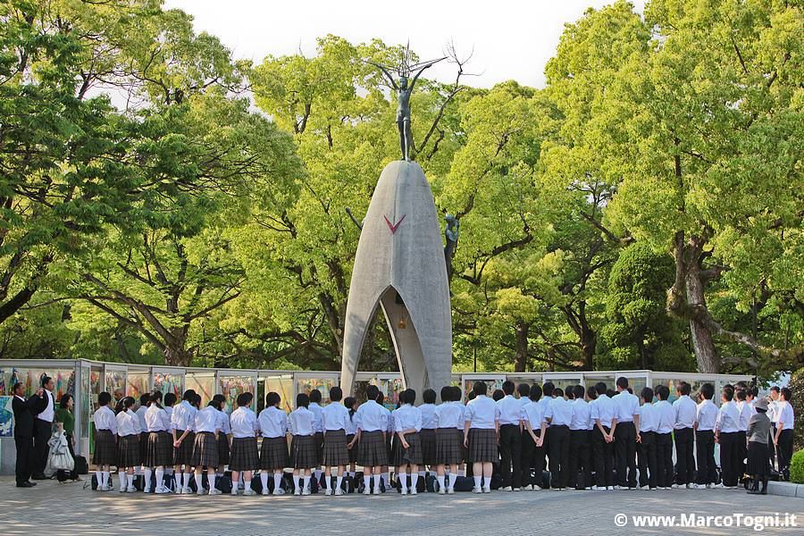 Il monumento dedicato a Sadako Sasaki