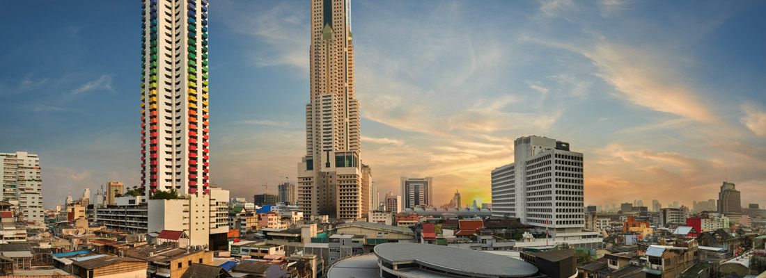 Il grattacielo Baiyoke Tower a Bangkok.