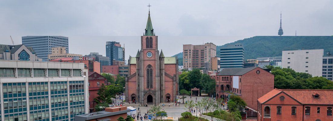 La cattedrale di Myeongdong.