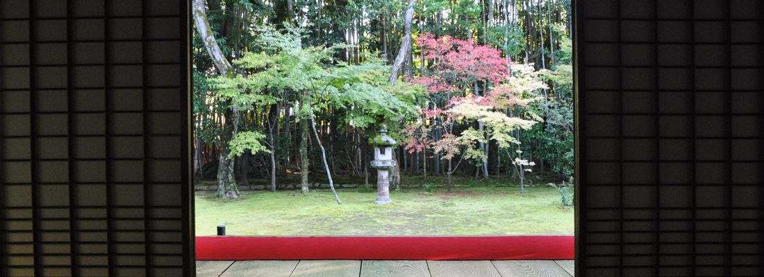 Il giardino interno, al tempio Daitoku-ji.