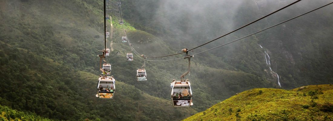 La funivia Ngong Ping 360.