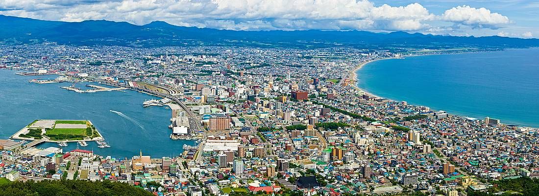 Panorama della città di Hakodate.