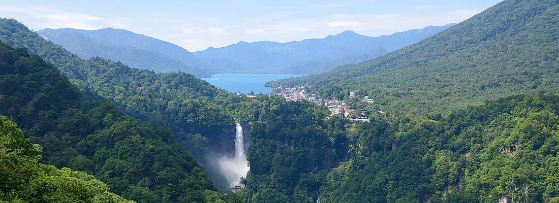 Vista dall'altopiano Akechidaira a Nikko.