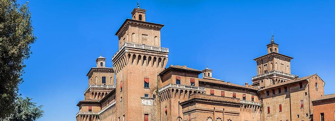 Il castello Estense di Ferrara.