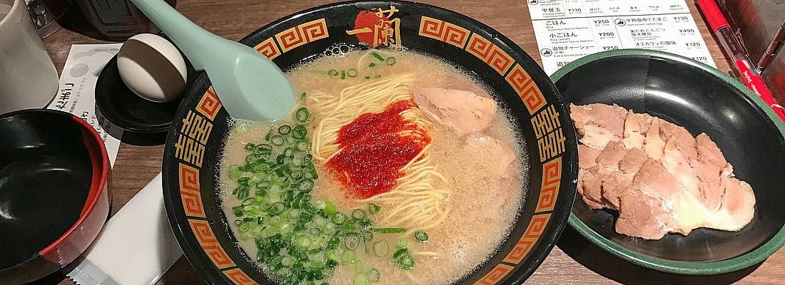 Ciotola di ramen al ristorante Ichiran.