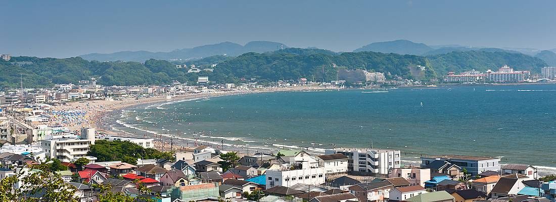 La spiaggia di Kamakura.