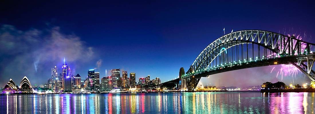 Panorama del porto di Sydney.