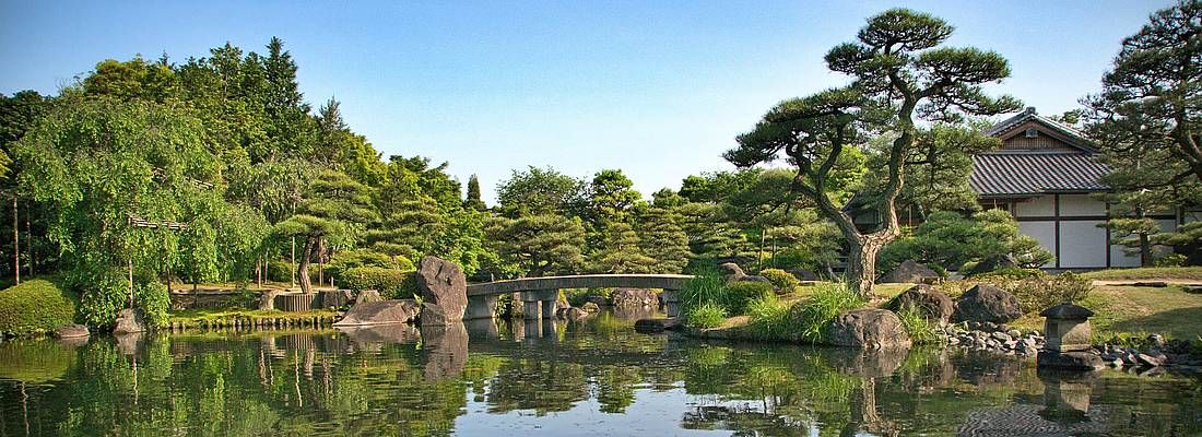 Lago al giardino Kokoen.