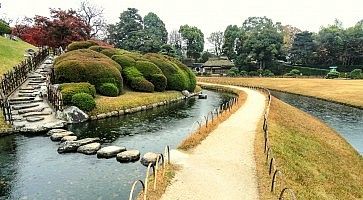 Dettagli del giardino Korakuen.