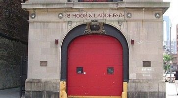 L'edificio della caserma dei Ghostbusters.