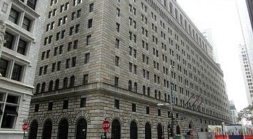 L'edificio della Federal Reserve Bank a New York.