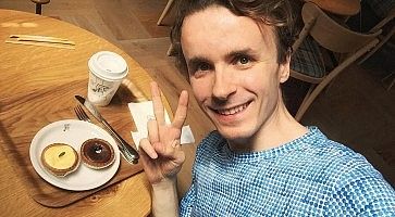 Marco Togni con le cheesecake di Pablo.