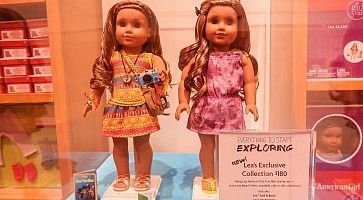 Bambole in vendita all'American Girl Place.
