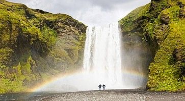 La cascata Skogafoss.