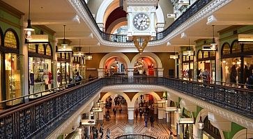 Gli interni del Queen Victoria Building.