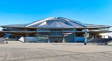 Il Tokyo Metropolitan Gymnasium, al Parco Olimpico di Komazawa.
