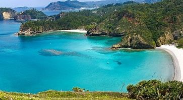 Spiaggia incontaminata alle Isole Ogasawara.