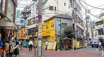 Tokyo, Japan - October 28, 2014 :Shimokitazawa district.Shimokitazawa district is famous for independent fashion shops, cafes, decorations, and theaters.