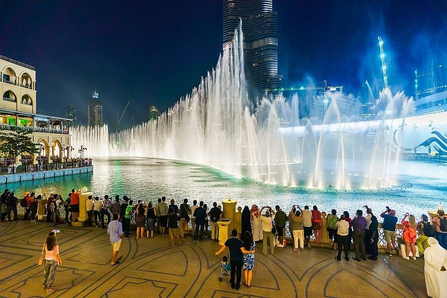 La fontana di Dubai