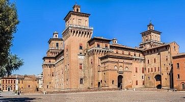 Il castello Estense di Ferrara.