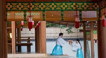 Cerimonia al santuario Nogi a Tokyo.