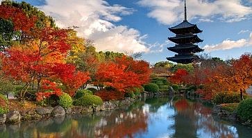 La pagoda al tempio Toji a Kyoto.