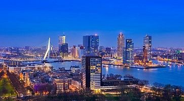 Rotterdam at Twilight from Euromast