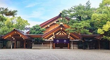 Esterno del santuario shintoista Atsuta, a Nagoya.