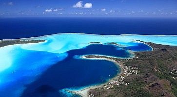 Bora Bora from above