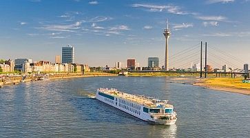 Dusseldorf  in a sunny summer day