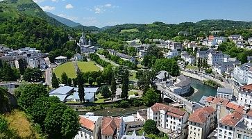 Summer view of Lourdes