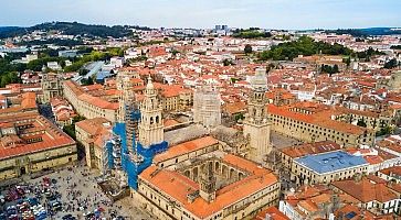 Santiago de Compostela in Galicia, Spain