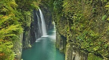 The Takachiho Gorge on the island of Kyushu, Japan