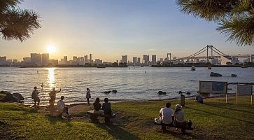 odaiba marine park tokyo japan