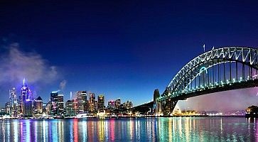 Panorama del porto di Sydney.