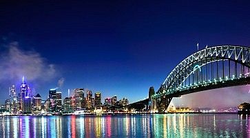 Panorama del porto di Sydney.